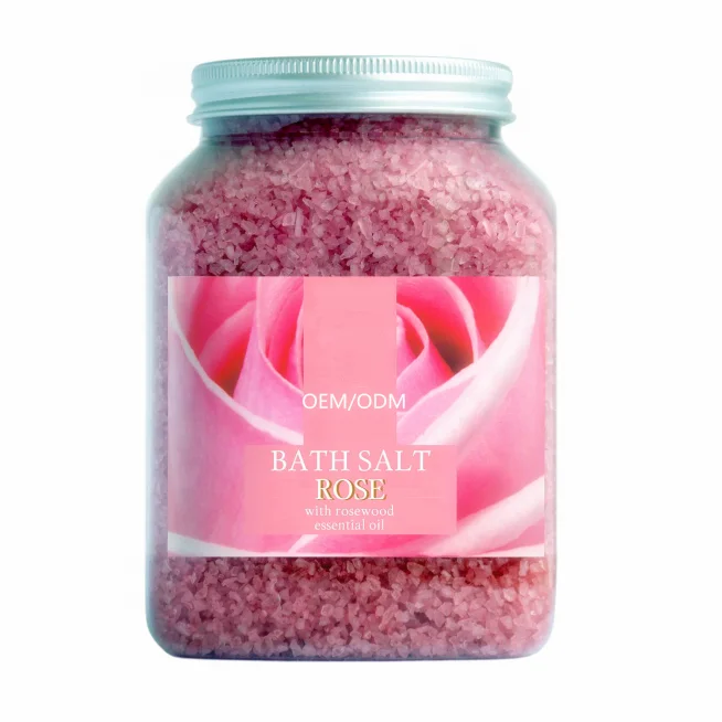 

OEM Natural Best Sleeping Rose Bath Salts Body Scrub With Rosewood Oil