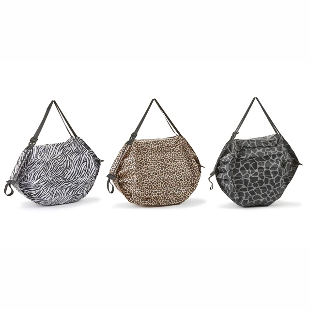 

Boutique Foldable Bag Shopping Bag Reusable Nylon Foldable with Pouch