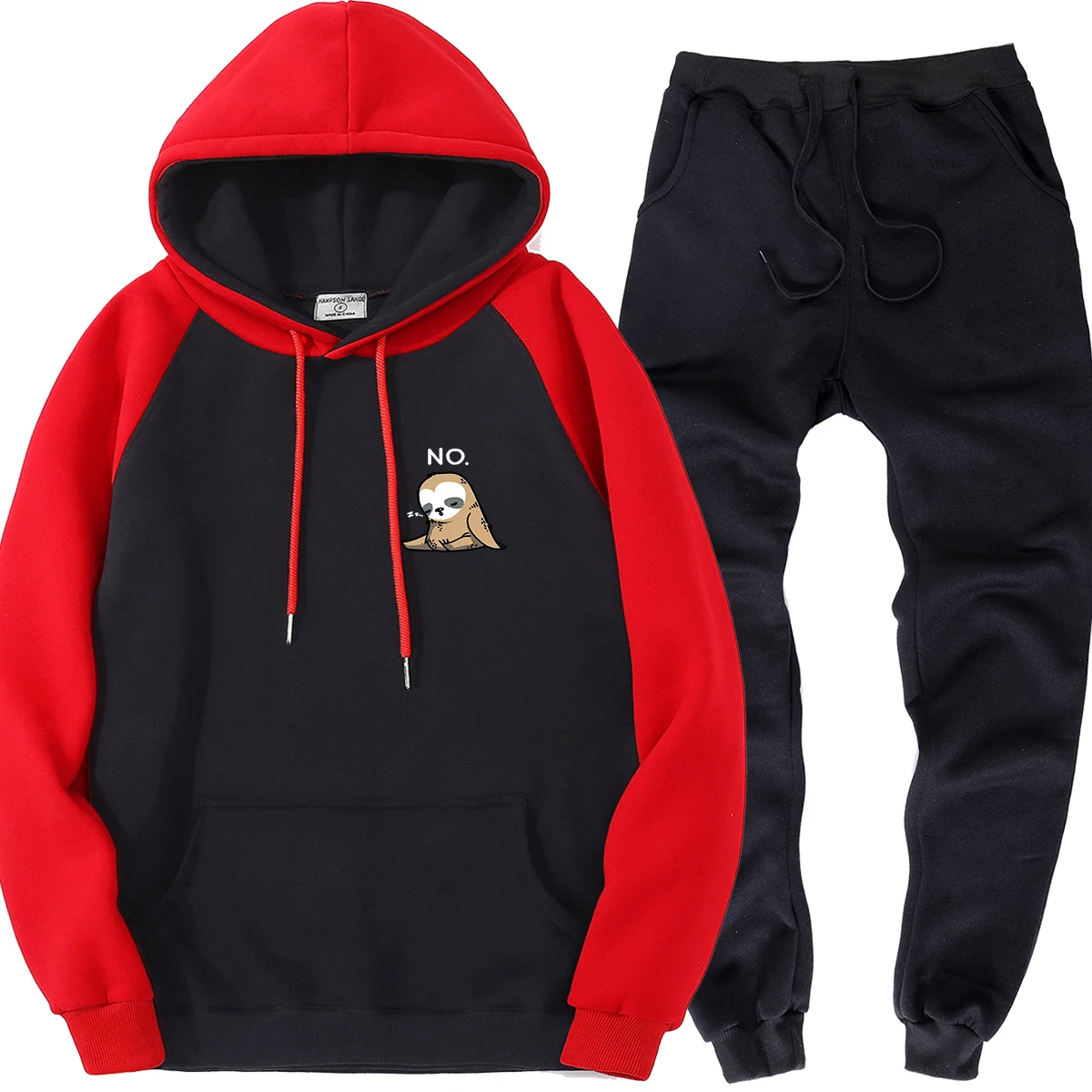 

Drop Shipping Winter Clock Color Plain Cotton Custom Logo Cheap Pullover Unisex Hoodie And Jogger Set