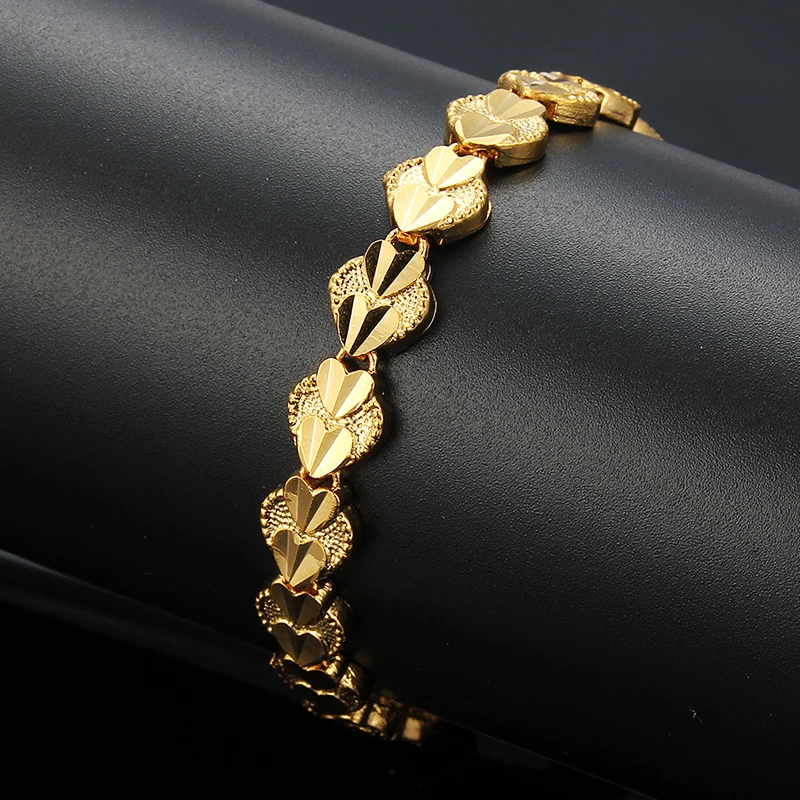 

Fashion 24K Gold plated copper Bracelets & Bangle For Indian wedding jewelry Not easy to fade