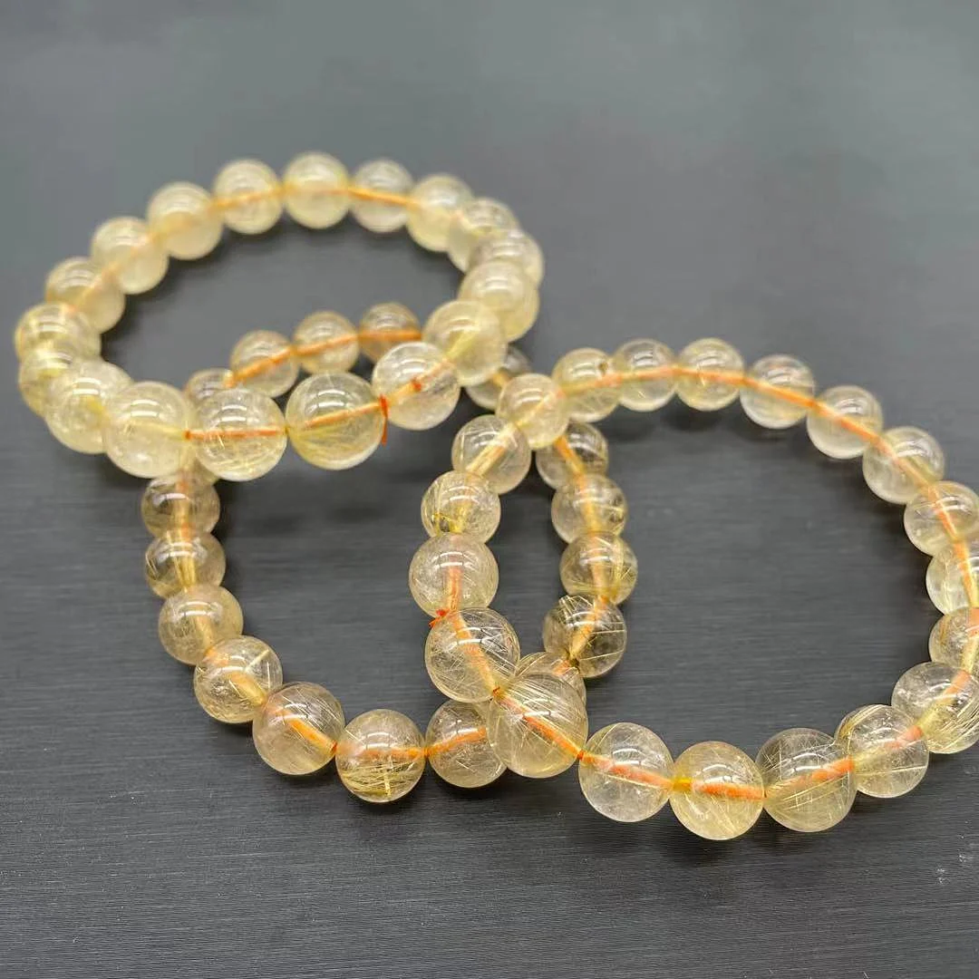 

Wholesale Cheap Price Natural Gold Rutilated Quartz Bracelet