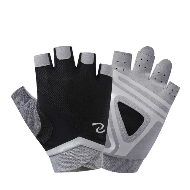 

2021 Non Slip Cycling Gloves Half Finger Fitness Handschoenen Gants Sports Fingerless Mitten Knuckle Protector Sport Gloves Gym, Black gray pink blue