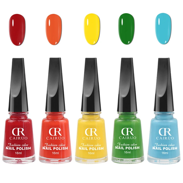

CR Rainbow Colors Nail Polish Air Dry Oily Nail Polish, 62 colors