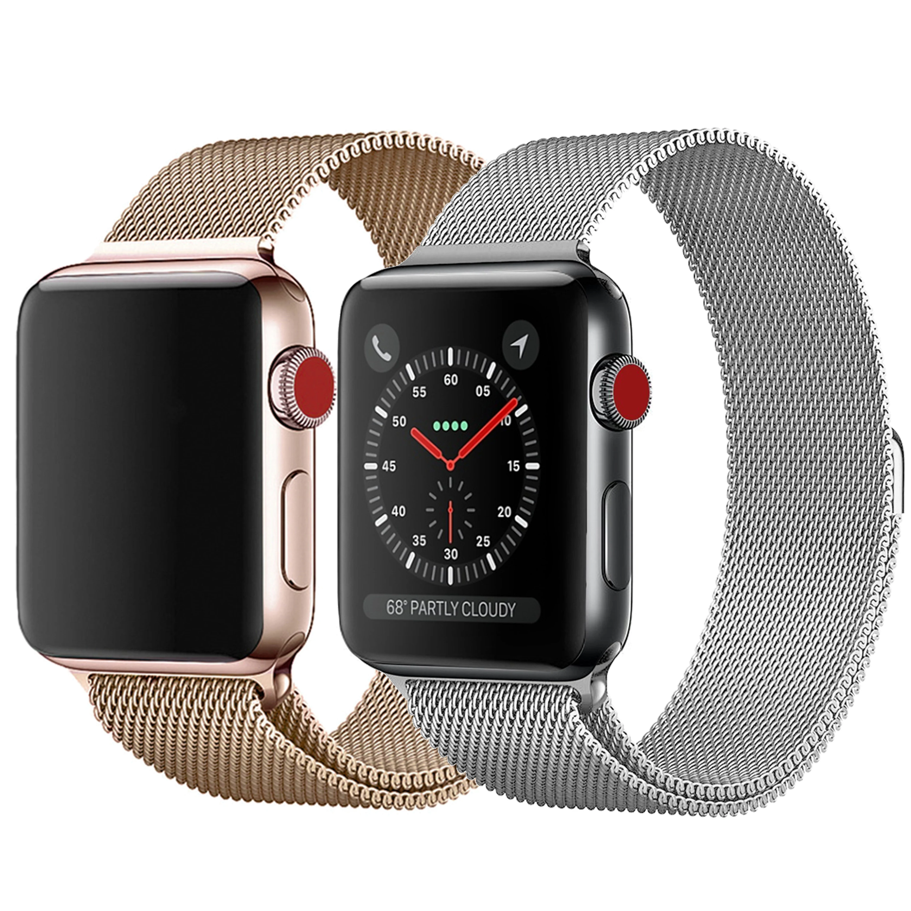 

Milanese Strap For Apple watch band 7 SE 6 5 4 45mm 41mm 44mm 40mm stainless steel Metal bracelet magnetic loop 38mm 42mm, 49 colors