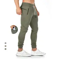 

Custom Logo Pantalon Homme Jogger Sweatpants Men Casual Slim Fit Track Sweat Pants Men Cotton Trouser Pant zipper pockets