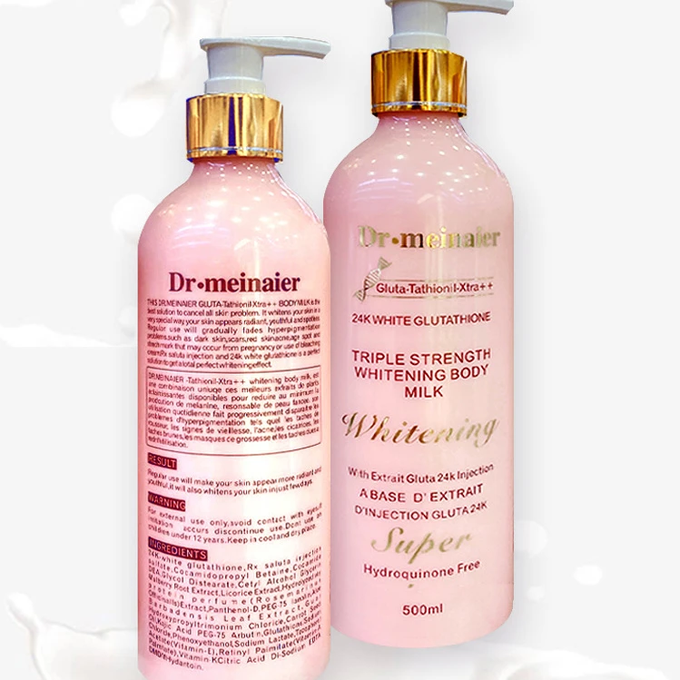 

Private Label DRMEINAIER 24K Gold Glutathione Body Lotion Moisturizing Brightening Whitening Firming Body Lotion