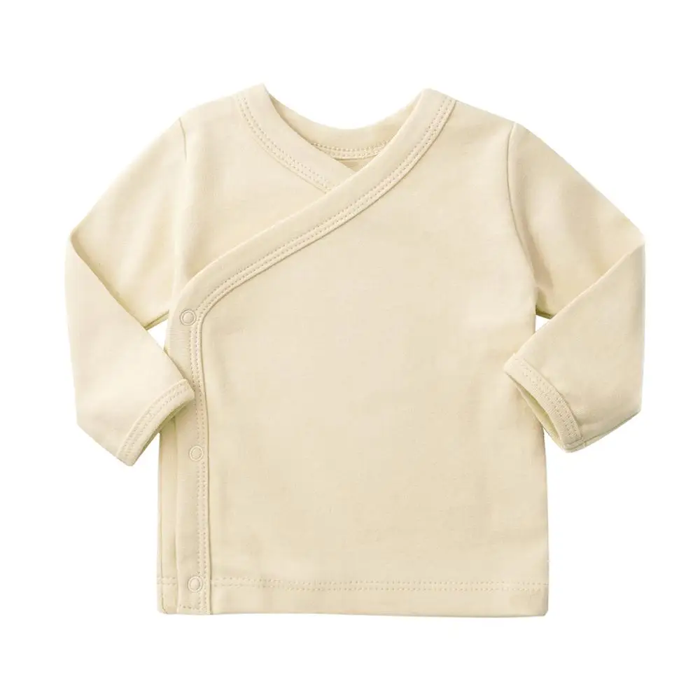 
Newborn Baby Boy Girl T-shirt Infant Long Sleeve Cotton Solid Shirt Cute Baby Spring Autumn Top Clothes 7 Colors Available 