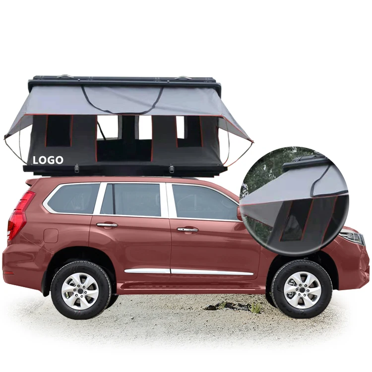 

WILDSROF 2021 NEW design Z Style Hard Shell Car Rooftop Aluminum hardshell rooftop tent for car