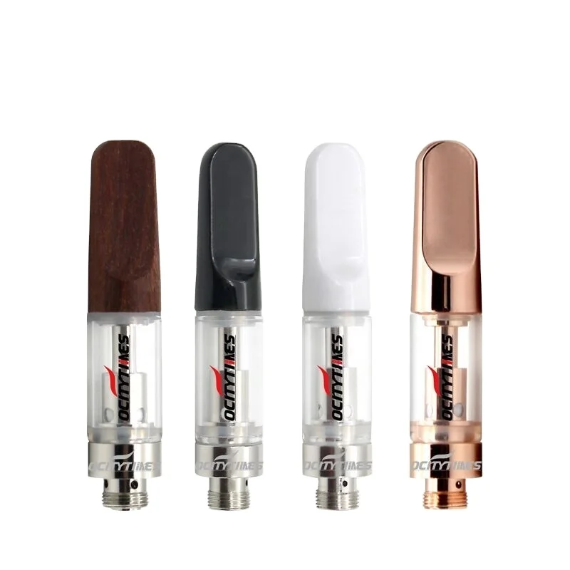 

4 holes 2.0mm empty vaporizer cartridge custom 510 wickless atomizer 1.0ml vape cartridges with white tip