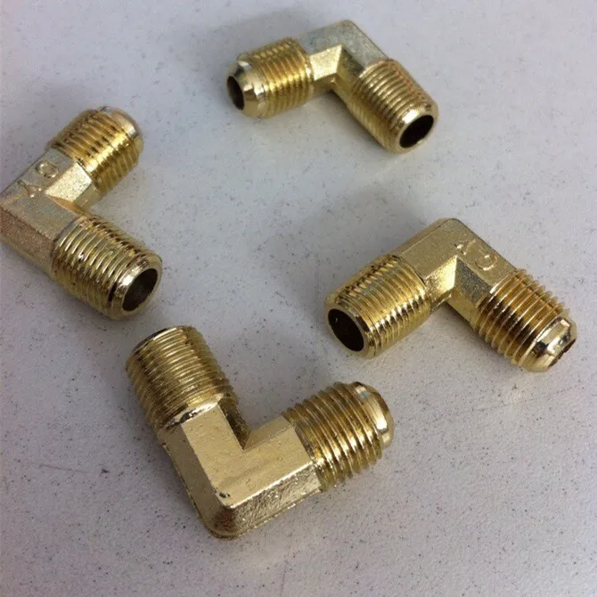 

1/8" NPT Male x 1/8" NPT Male Thread 90 Deg Brass Elbow Pipe Fitting Connector Coupler For Water Fuel