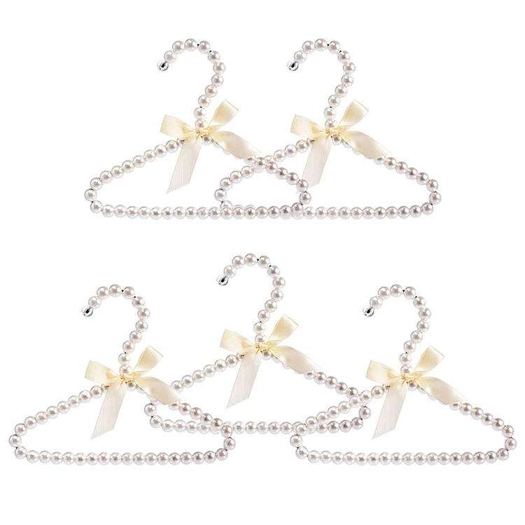 

20CM length Best popular and hot selling kids pearl hanger pearl clothes hanger dog hangers, Customized