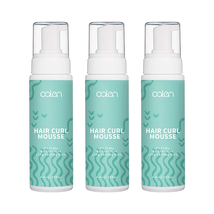 

Hair Foam Mousse Styling Private Label Hair Products Strong Hold Hair Mousse Define Curly