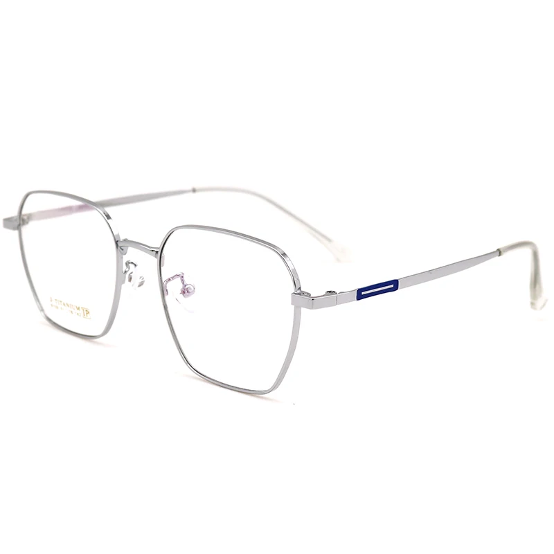 

8109 titanium frame fashionable retro square frame men's and women's flat lens frame