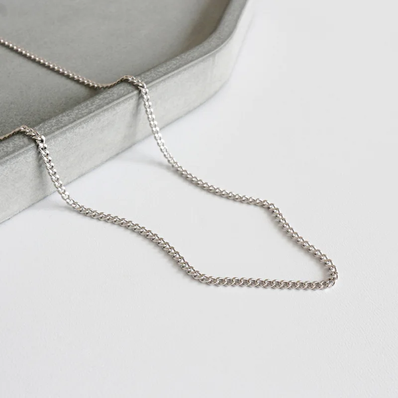 

Professional manufacturer 925 silver chain necklace sterling silver mens necklace chain, Silver color