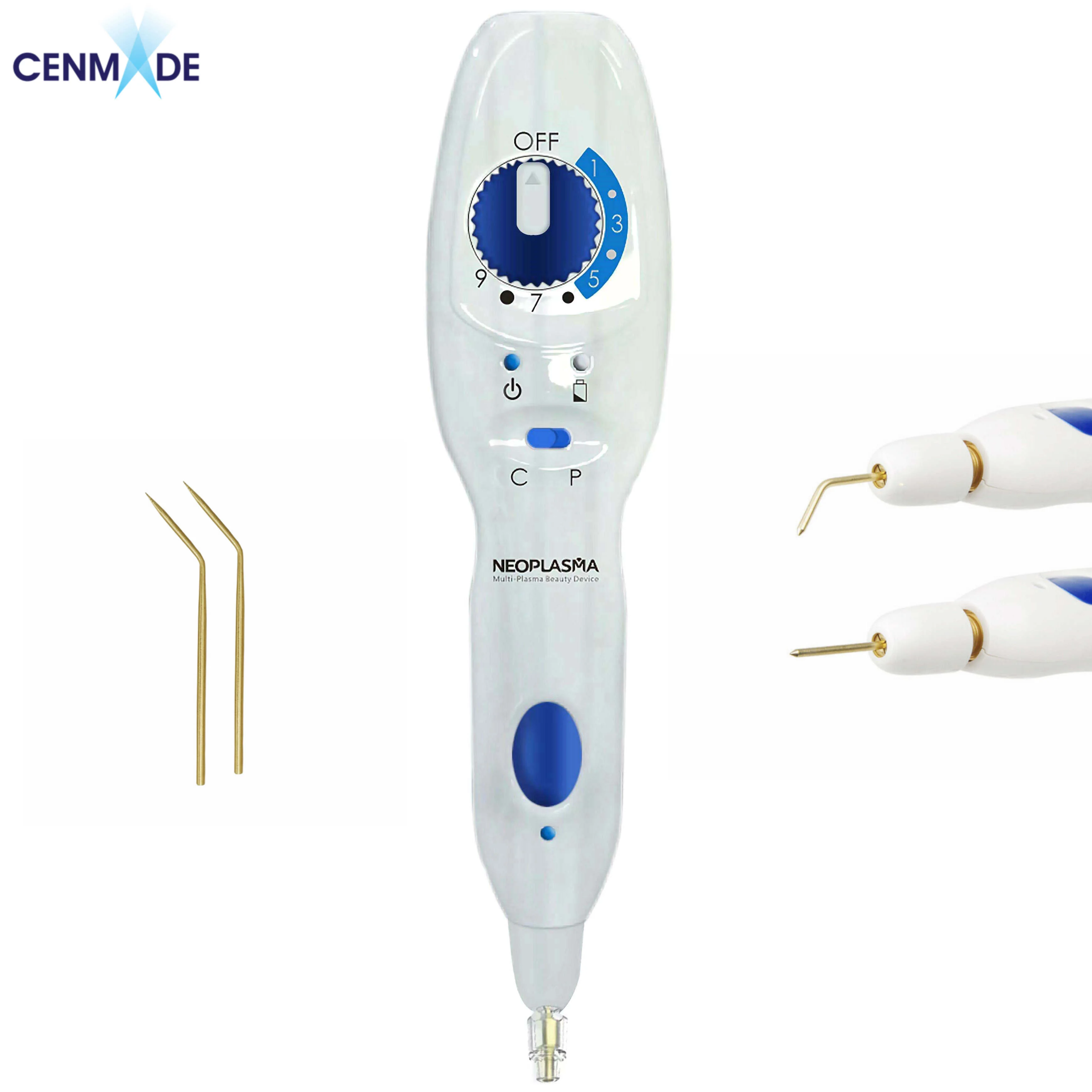 

6 in one plasma pen skin tag & mole remover 9 speed level before and after treatment, White+blue