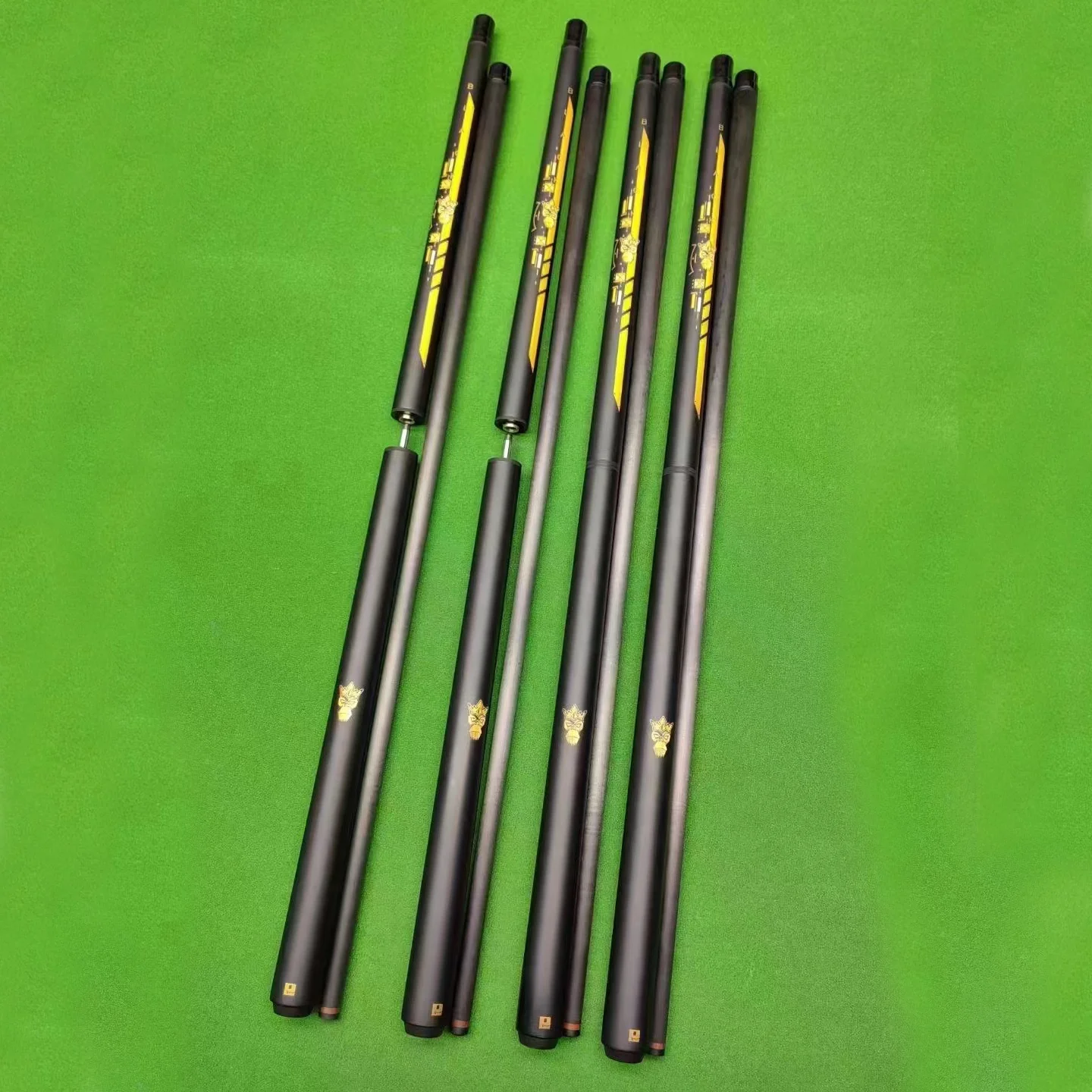 

Hot Sell High Tech 58" Carbon Fiber 13mm 3-PCS Billiard Jump Break Punch Cue For Sale