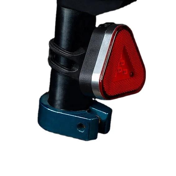 

folding mountain bike red color rear light and bicycle LED lamp