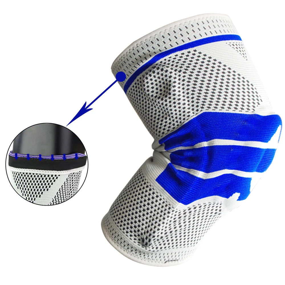 

High quality rodilleras joelheira compression powerful joint support sleeve running fitness sports leg knee support brace, Gray, black, red, blue,customized color