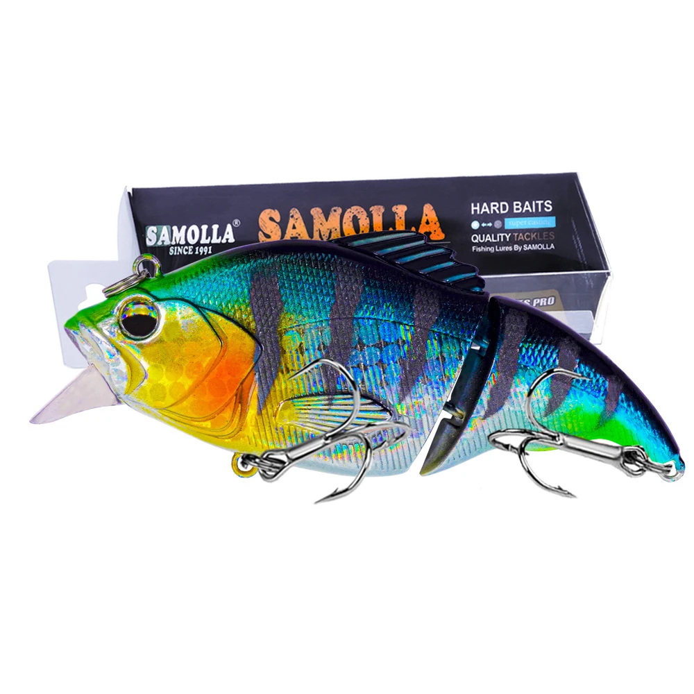 

2023 Wobblers 75mm 13g Swim baits Multi Jointed Fishing Lures Tackle Vibration Baits For Sea Isca Saltwater Fish Baits