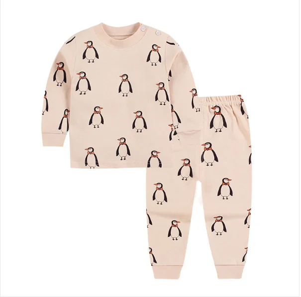 

Custom Printed Cute Winter Children Boy Long Sleeve Pajamas, Picture shows