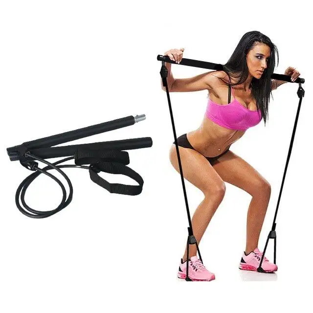 Pilates Exercise Bar Multifunctional Yoga Pilates Stick for Home Gym Exercise Fitness Equipment Full-Body Workouts