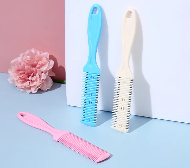 

Home DIY Styling Hair Razor Comb Cutting Thinning Salon Hairdressing Brush Trimmer Blades barber shop hair cutting knife
