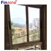exquisite metal sliding vertical window with transparent mosquito net