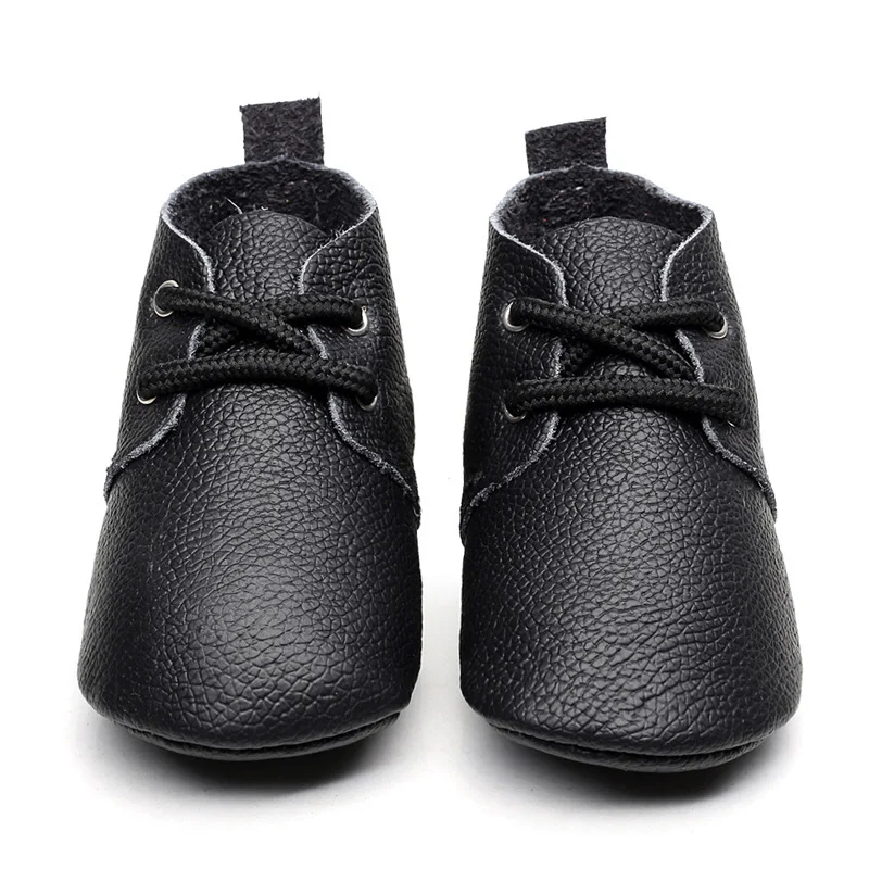 

3LB003 Wholesale new British style leather shoes baby toddler lace up soft sole shoes, 13 colorways