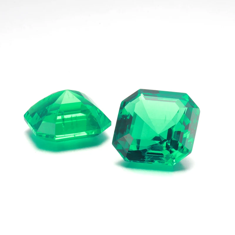 

Starsgem Wholesale Fancy Cut Asscher Emerald HD Emerald Gemstone Hydro Emerald Jewelry Making/clothes/pand Green 1.577-1.583 5ct