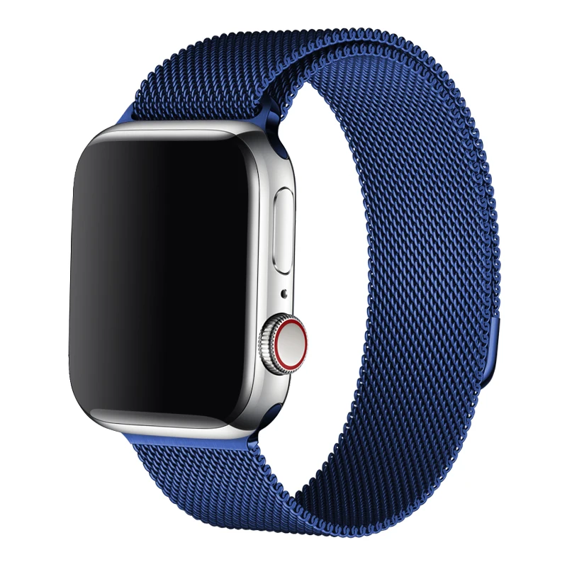 

Compatible for Apple Watch Band 38mm 40mm 42mm 44mm Stainless Steel Mesh Magnetic Wristband Loop, 17 colors