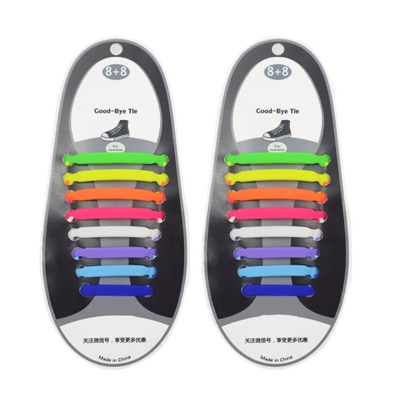 

Silicone Shoelaces Elastic Shoe Laces Special No Tie Shoelace for Men Women, 13 colors