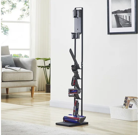 

YP-WS X0 The hanger Rack holder suitable for Dyson vacuum cleaner V6V7V8V10/ non-punch Dyson shelf wireless, Black/white