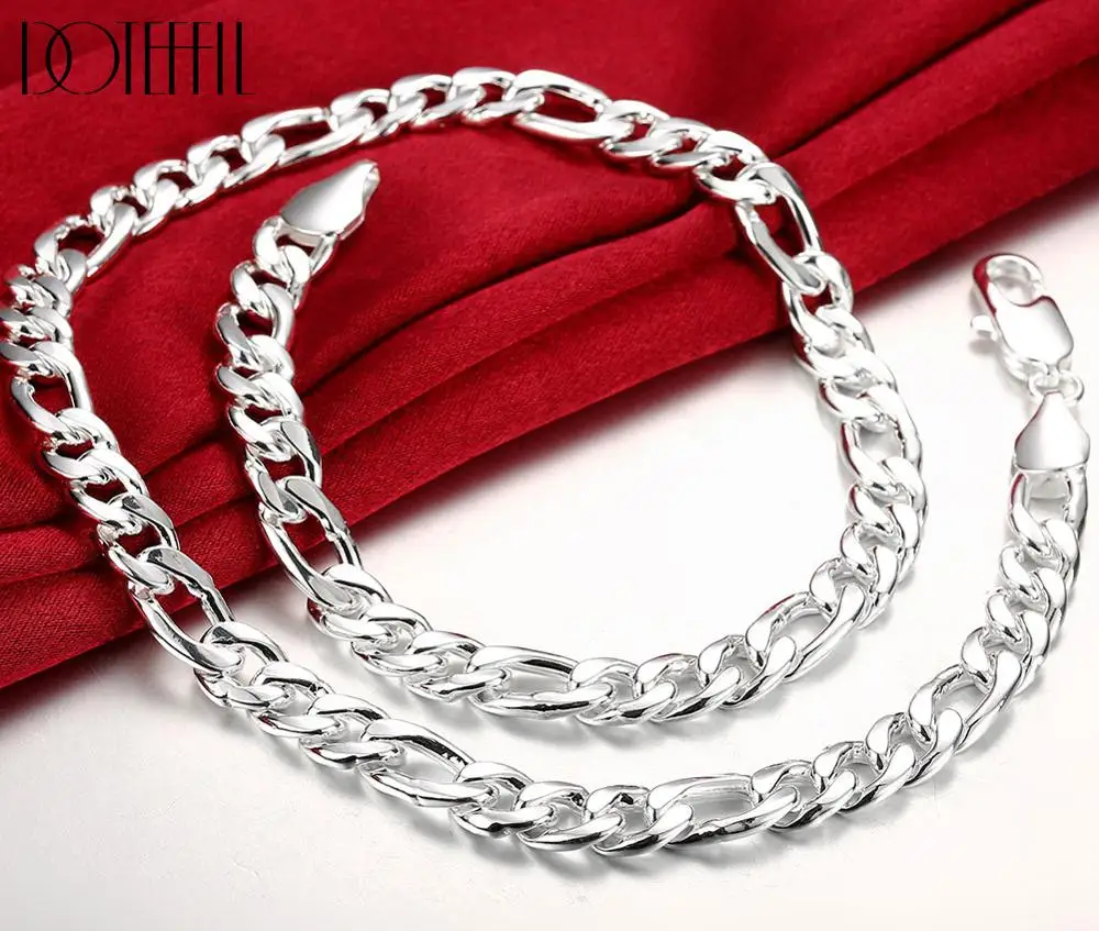 

Dainty Simple 925 Silver Long Accessories Jewelry Men Women Link Chain Necklace
