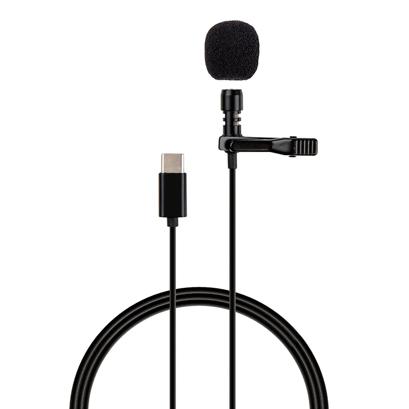 

Best Quality mobile phone studio microphone Type-C recording wired mini outdoor Interview mic rohs Good