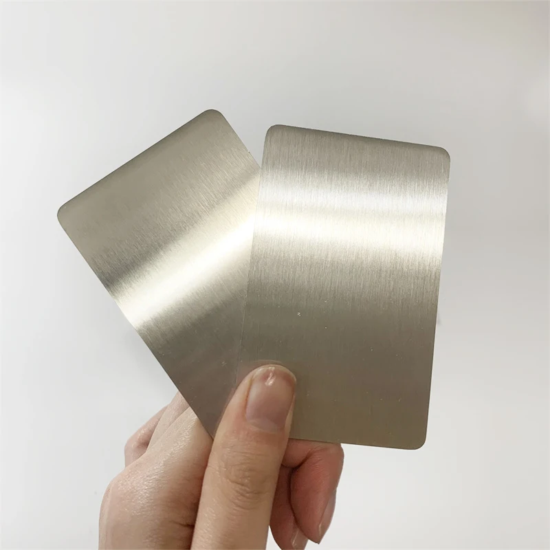 

2023 matte black stainless steel metal one card Contact less metal business card