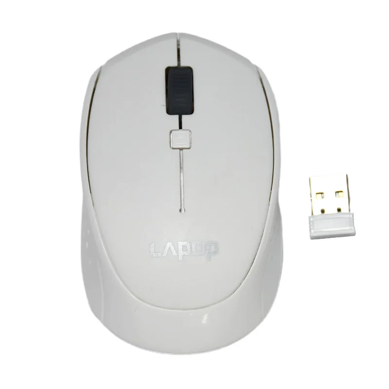 

Lapop RM10II Wireless Mouse Fashion Mute Wireless Computer Mouse Factory Original, White