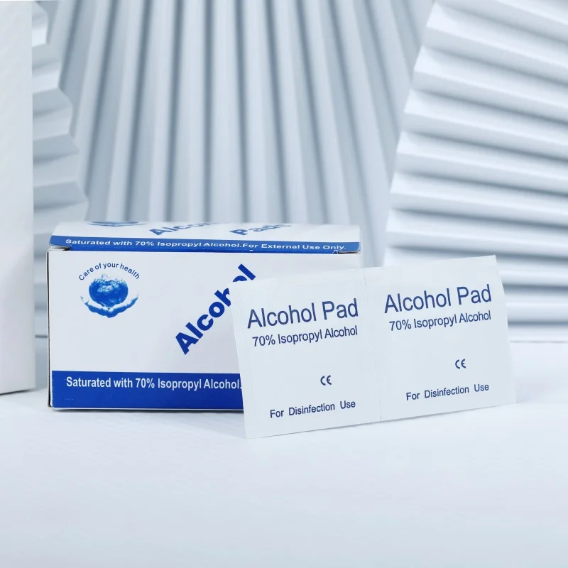 

100 Pcs Alcohol Gauze Pads Individually Wrapped Swap Pad Wet Wipe, 6 x 3cm, White