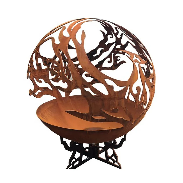 

Phoenix Fire Pits Ball Unique Outdoor Safety Fire Pit