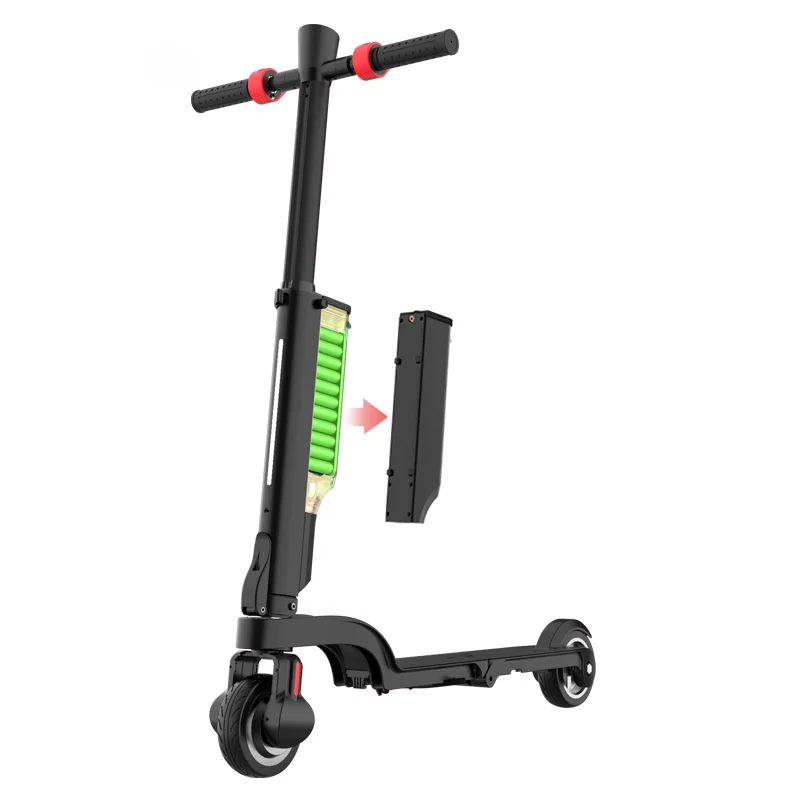 

Hot sale folding mini electric scooter balance adult 24V 250W LED display with removable battery electric scooters