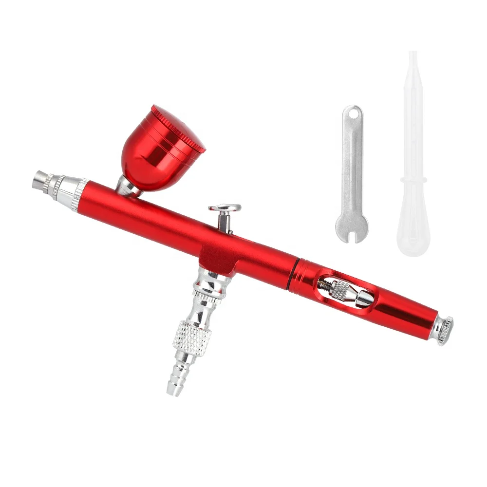 

Double Action Gravity Feed Nozzle Spray Gun Cleaning Repair Tool Kit Cake Makeup Airbrush Tool For Nail Manicure Straw Wrench