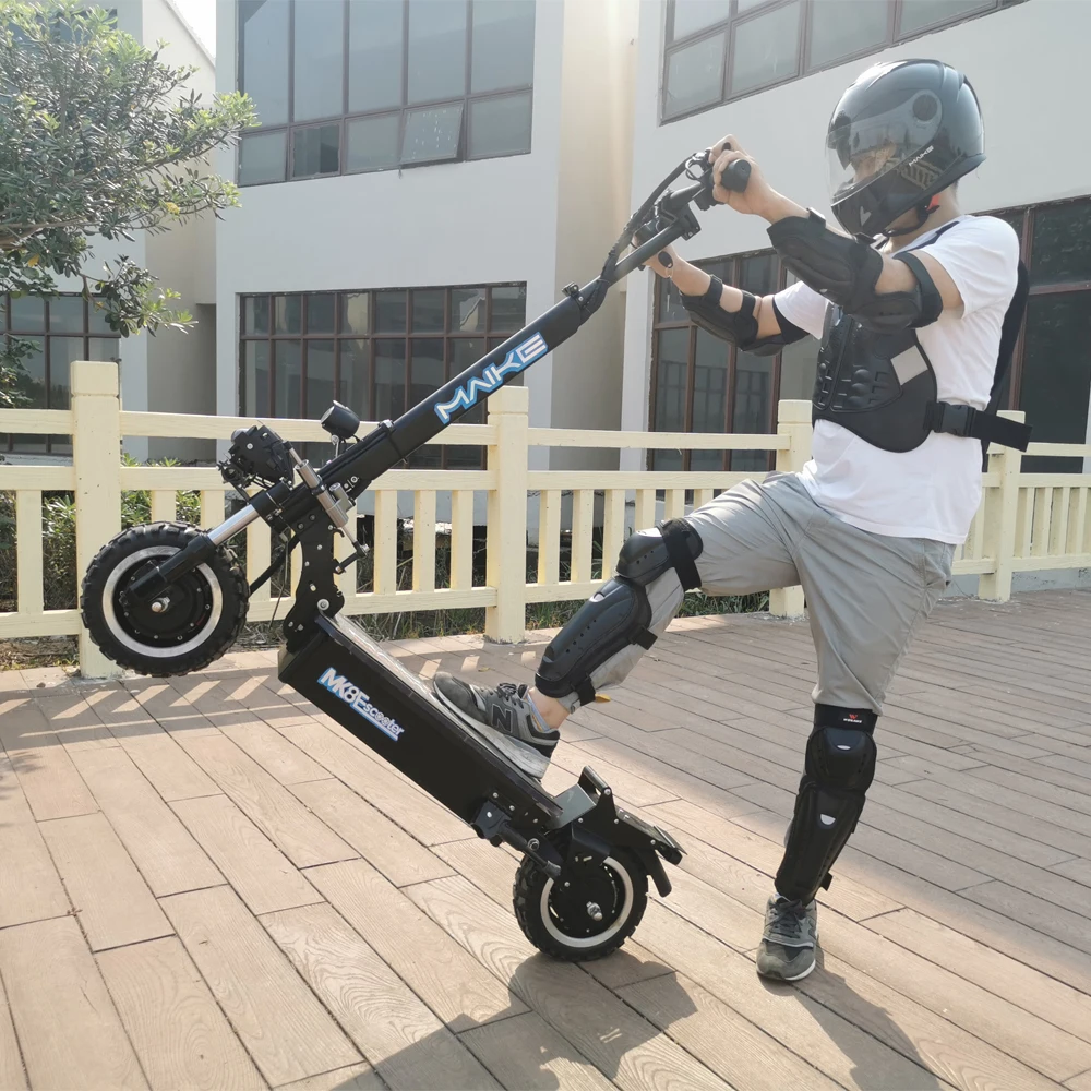

Maike MK8 60v 5000w 11 inch big wheel e scooter powerful kick scooters 200kg load seated electric scooter
