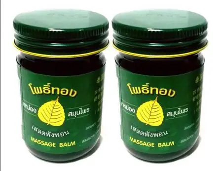 
100% original PAOTHONG Massage Balm Ointment Pain Relief Muscle Ointment Stomachache Massage Rub Muscular Balm made in Thailand 