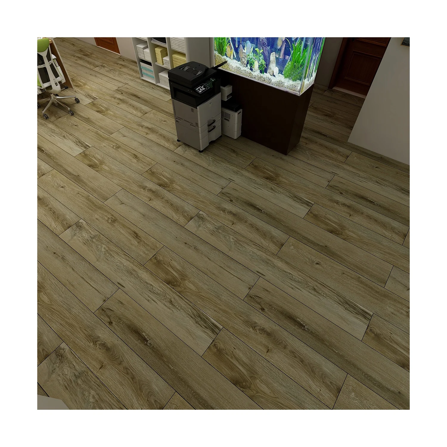 

Industrial Grade Waterproof PVC Dry Back LVT Flooring for Bathroom Usage