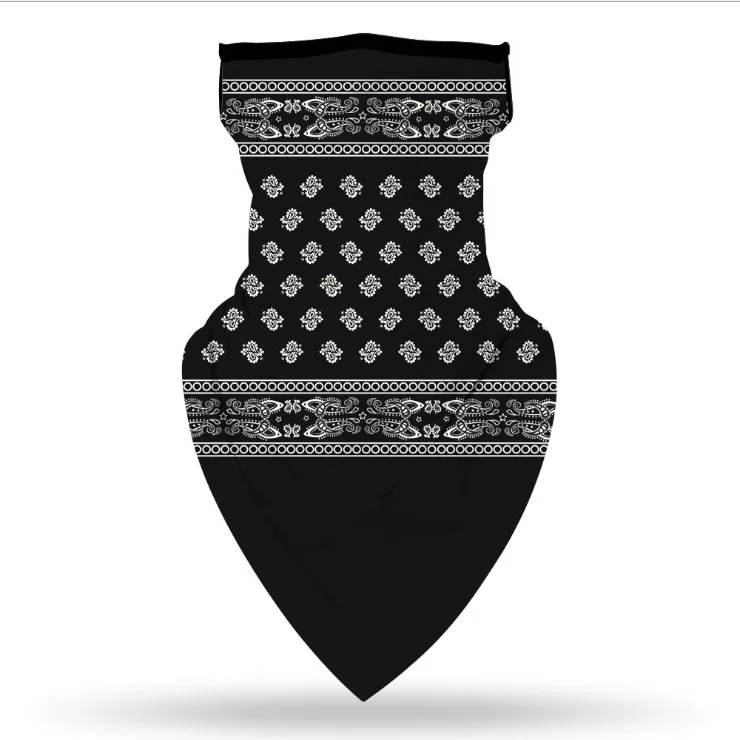 
scarf face shield Fashion pm 2.5 washable dust reusable face scarf ear loops customise face scarfs for adult 