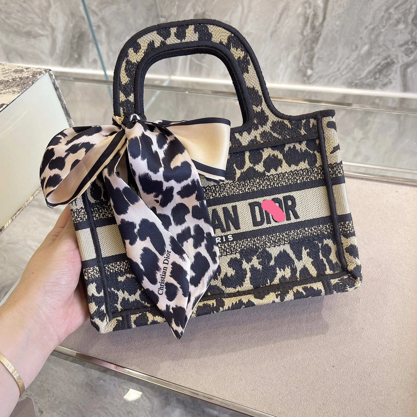 

HAOY Diorally Jadiorr Handbag Mini Book Tote Luxury Brand Handbags No box