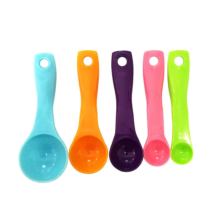 

Colorful Measuring Spoon Plastic Seasoning Spoon Teaspoon Set Of 5pcs Creative Colorful Plastic Measuring Spoons