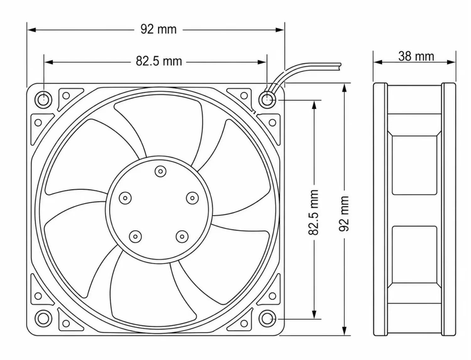Dual Ball Bearing, NMB, 24V, 0.73A, 5V - detail 8