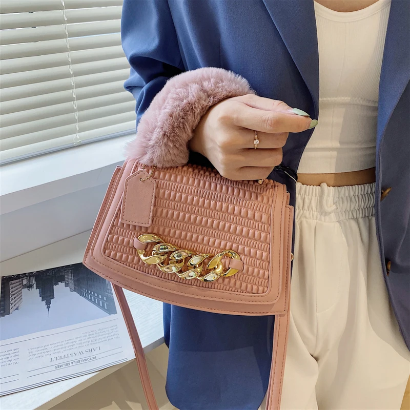 

Luxury Handbag Chain Purse Pu Leather Crossbody Bags For Women