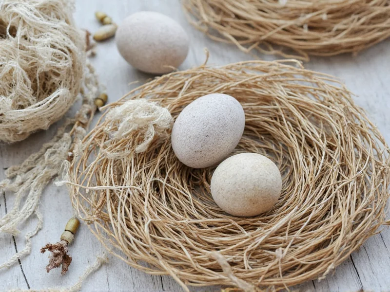 Natural materials for nest craft preparation