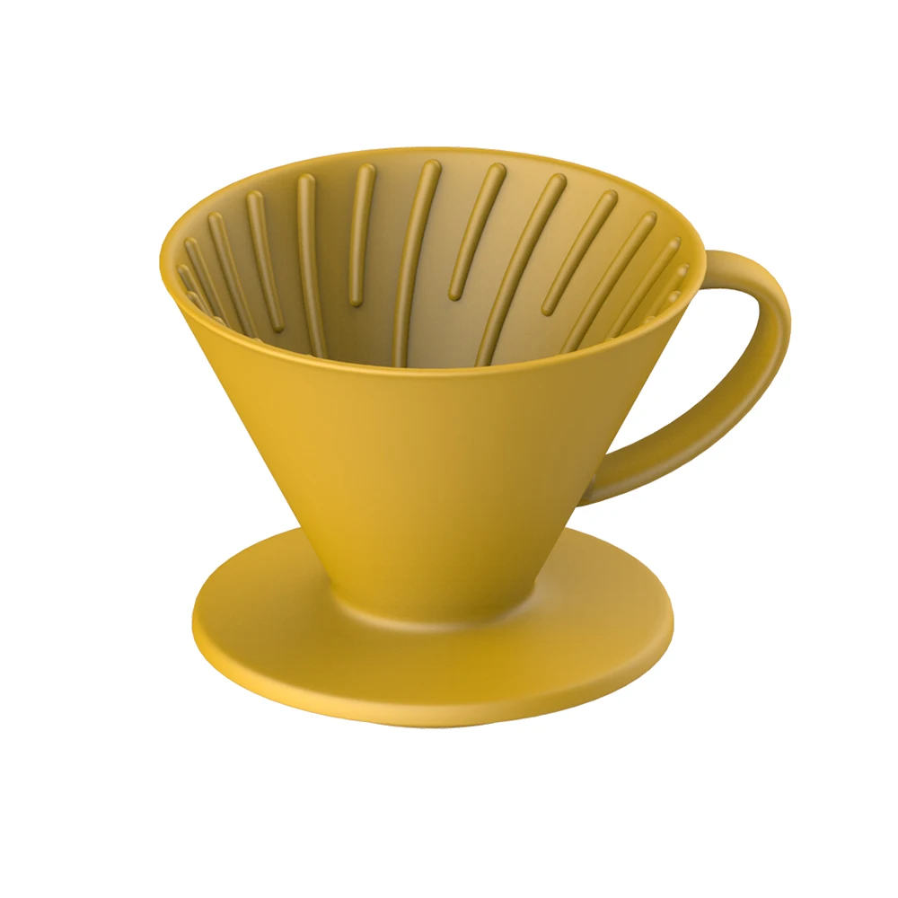 

Custom high quality ceramic v60 coffee dripper pour handle design porcelain coffee filter cup dripper, Customized